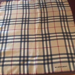 Burberry square silk scarf
